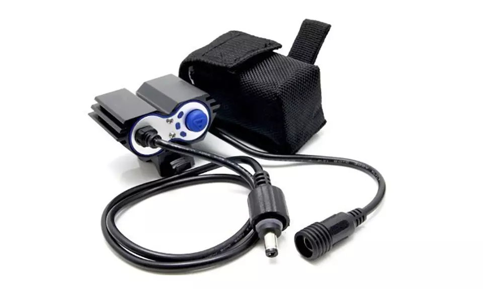 LED-Fahrradlampe mit 5000 Lumen + Powerbank in Schwarz oder Rot inkl. Versand - Second Medium