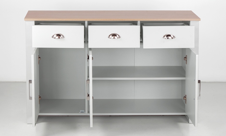 Image 2: Credenza Ginevra con 3 cassetti e 3 ante