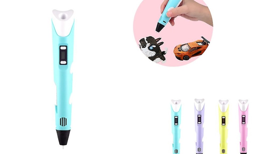 Image 6: Stylo d'impression 3D avec recharge de 20 filaments en option
