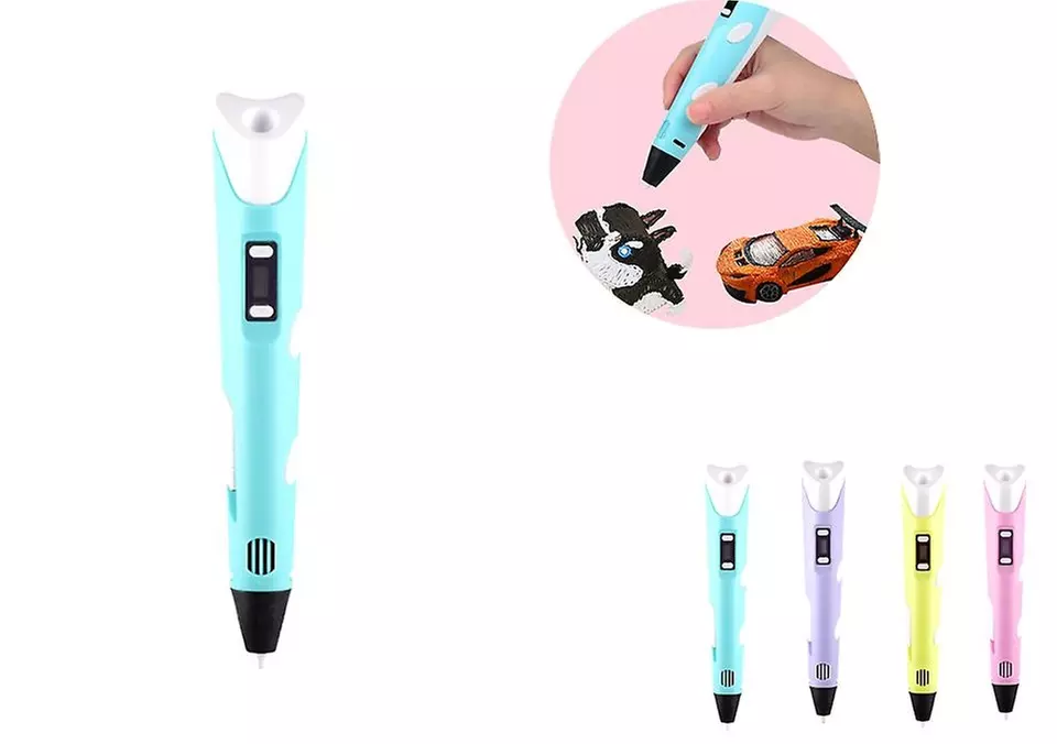 Stylo d'impression 3D avec recharge de 20 filaments en option