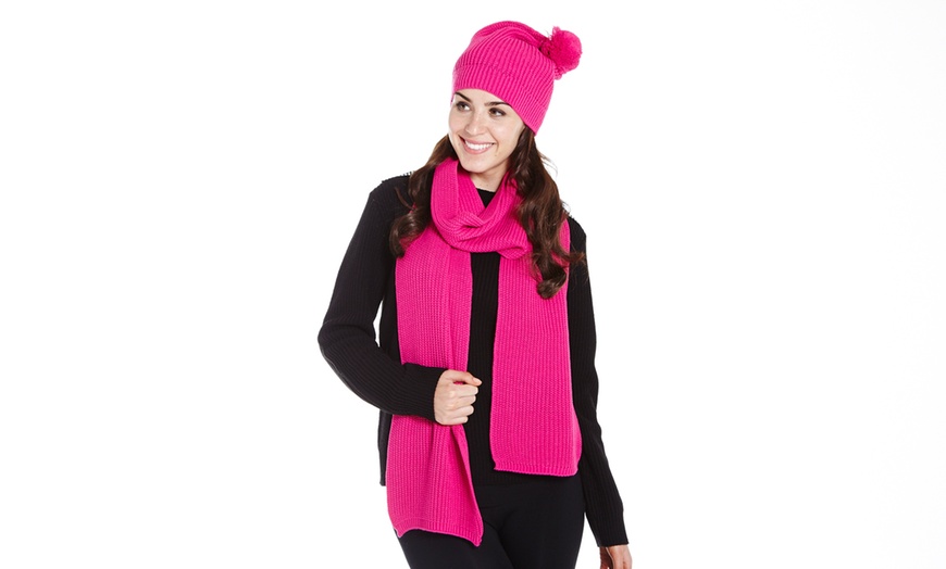 Image 16: Knit Hat and Scarf Set