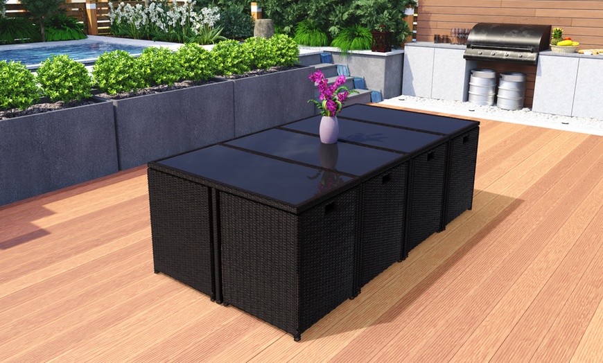 Image 15: Rattan Dining Cube Sets