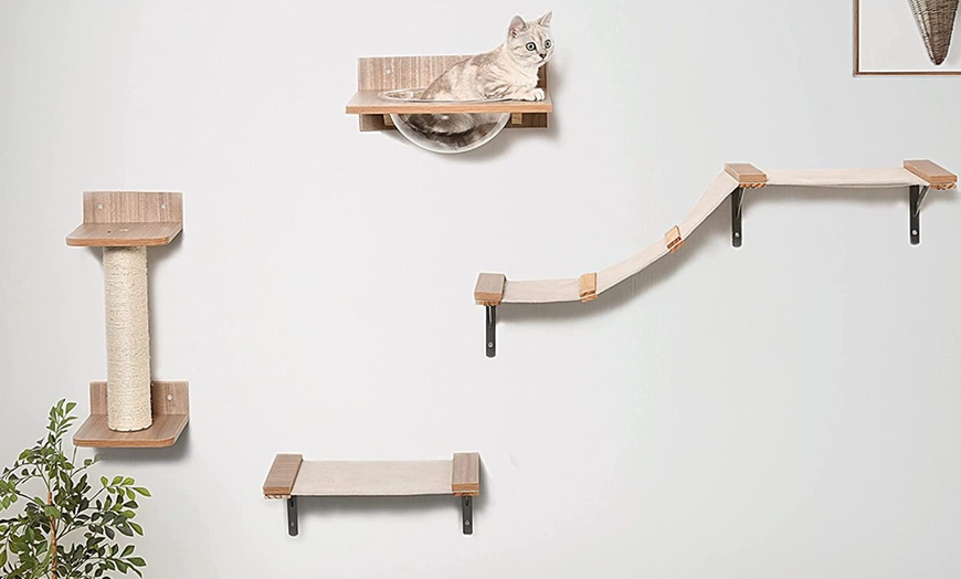 Pawhut Cat Activity Shelf | Groupon