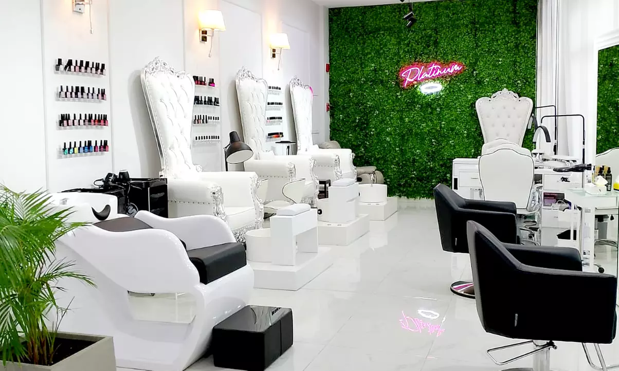 Silky Hair w/ Women's Haircut, Color, Highlights, Blow Dry, Wash, & More at Platinum Hair & Nails (Up to 50%Off) - Primary Image