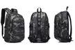 20L Reiserucksack Businessrucksack Schultasche mit USB-Anschluss in Blau, Camouflage oder Pink - Second Medium