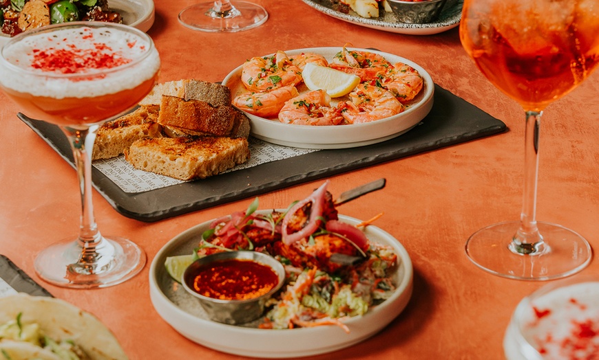 Image 7: Tapas with Two Cocktails or Bottle of Wine for 2 People