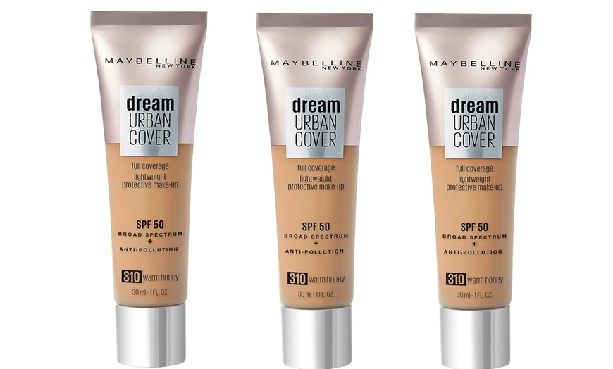 Image 10: Three-Pack of Maybelline Foundation