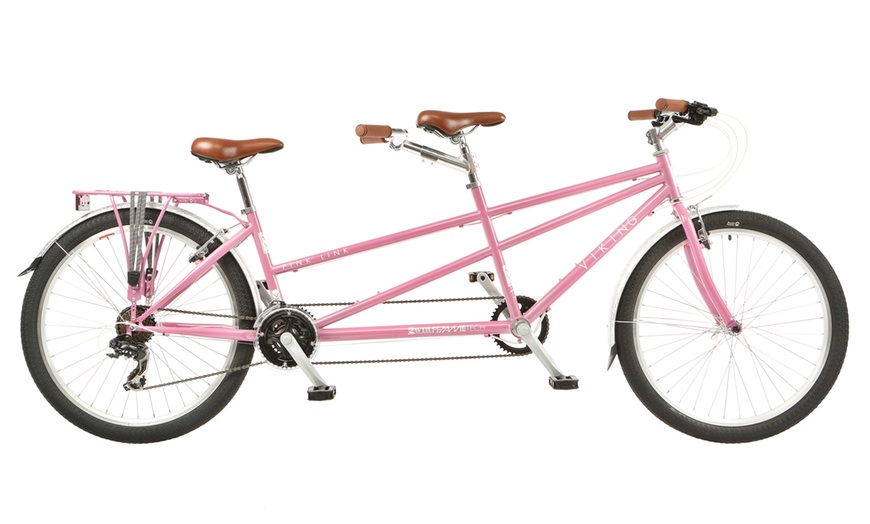 Image 1: Viking Pink Link Tandem Bike