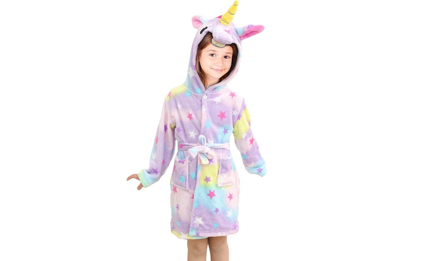 Image 2: Unicorn Bathroom Robe