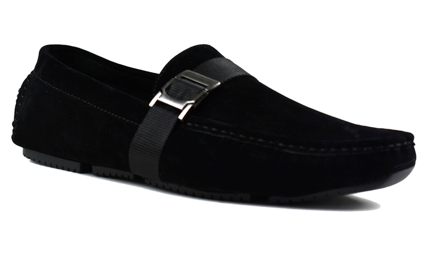 Image 5: Boys' Faux Suede Slip-On Loafers