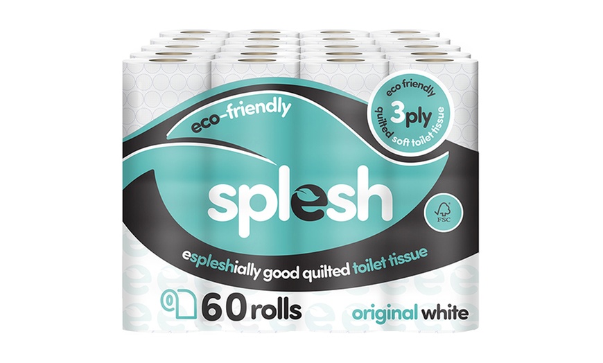 Image 6: Splesh Toilet Roll, Soft & Quilted Eco-Friendly White