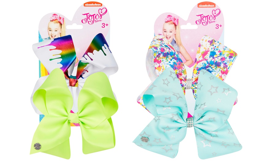 Image 3: JoJo Siwa Large Bows Four-Pack