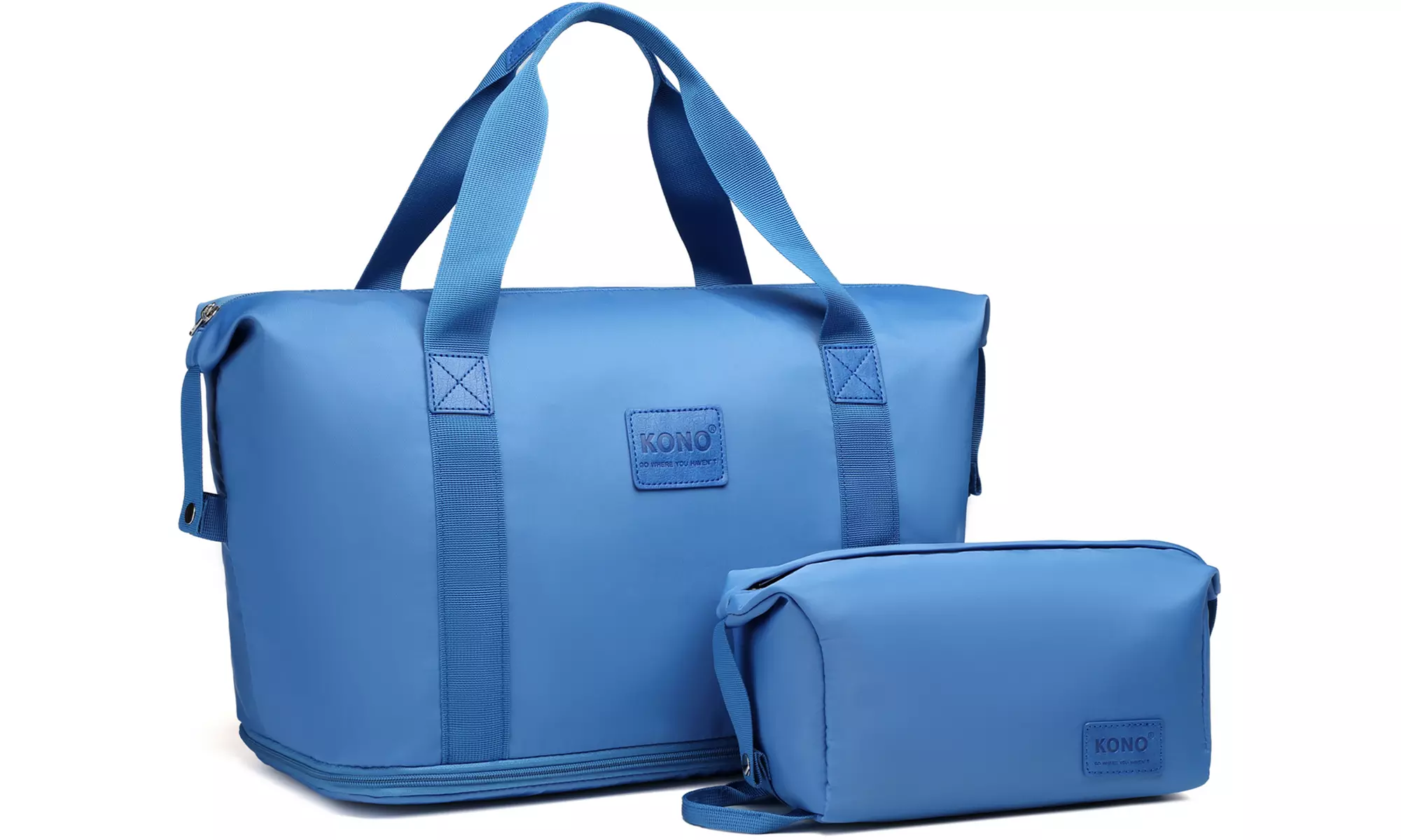 KONO Wasserfeste Reisetasche & Kulturbeutel