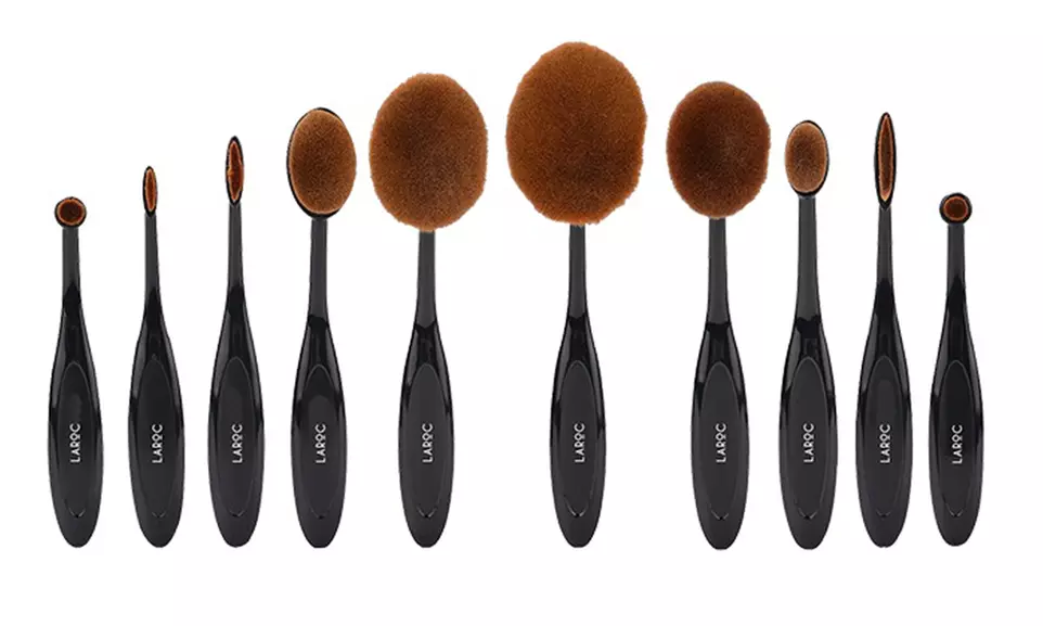 LaRoc 5- oder 10-tlg. Ovale-Make-up-Pinsel - Primary Image