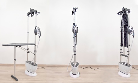 Stazione di stiratura Jocca, per stirare sia in maniera verticale che orizzontale, con asse e ferro da stiro