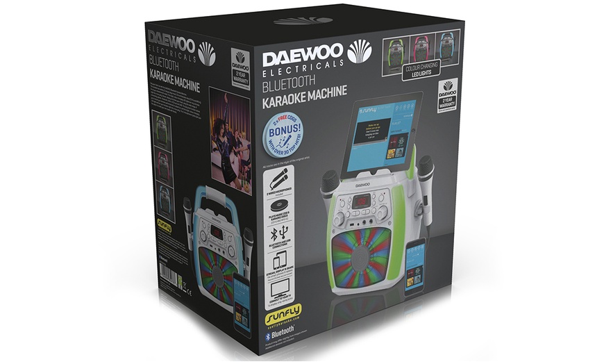 Image 11: Daewoo Bluetooth Karaoke Machine