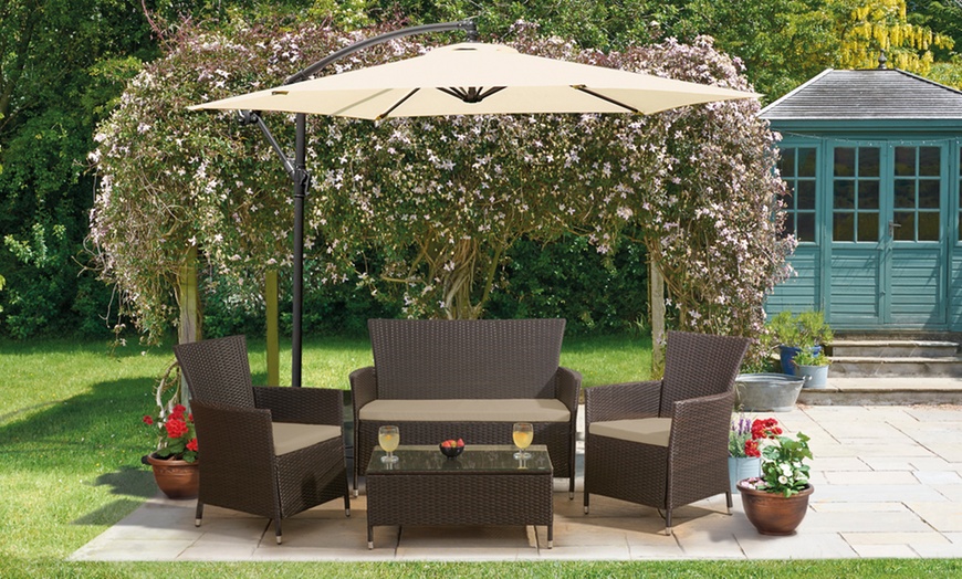 Image 2: St. Lucia Four-Piece Rattan Set