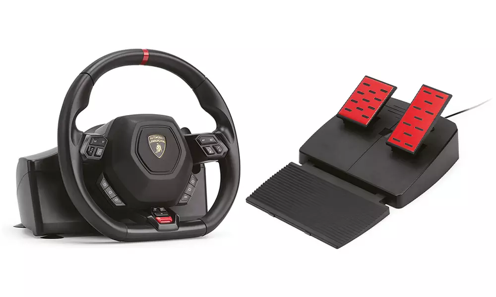 Volante con pedaliera gaming pro