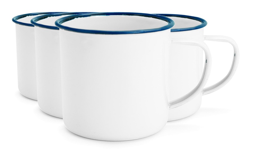 Image 10: White Enamel Coffee Mug