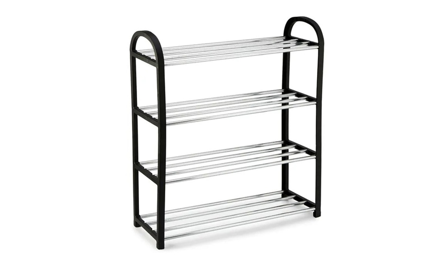 Image 3: Three-, Four- or Five-Tier Sturdy Shoe Organiser Rack