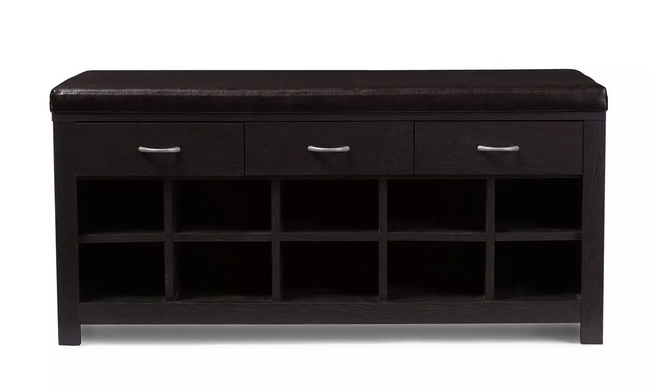 Entryway Bench with Shoe-Storage Compartments - Second Medium