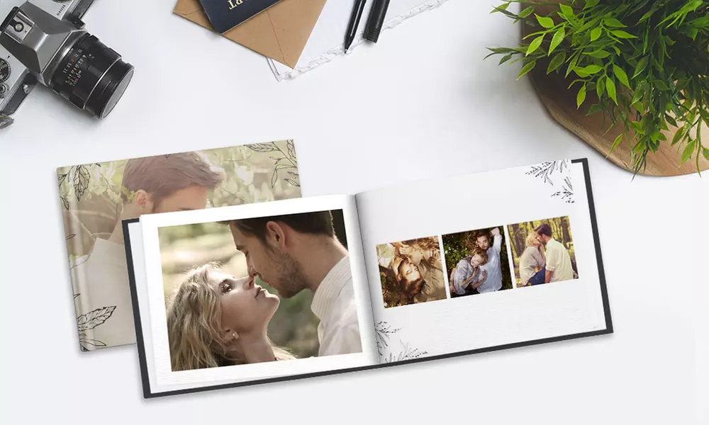 Custom 40-Page Imagewarp Perfect Bind Hardcover Photo Books (Up to 89% Off).  - Primary Image