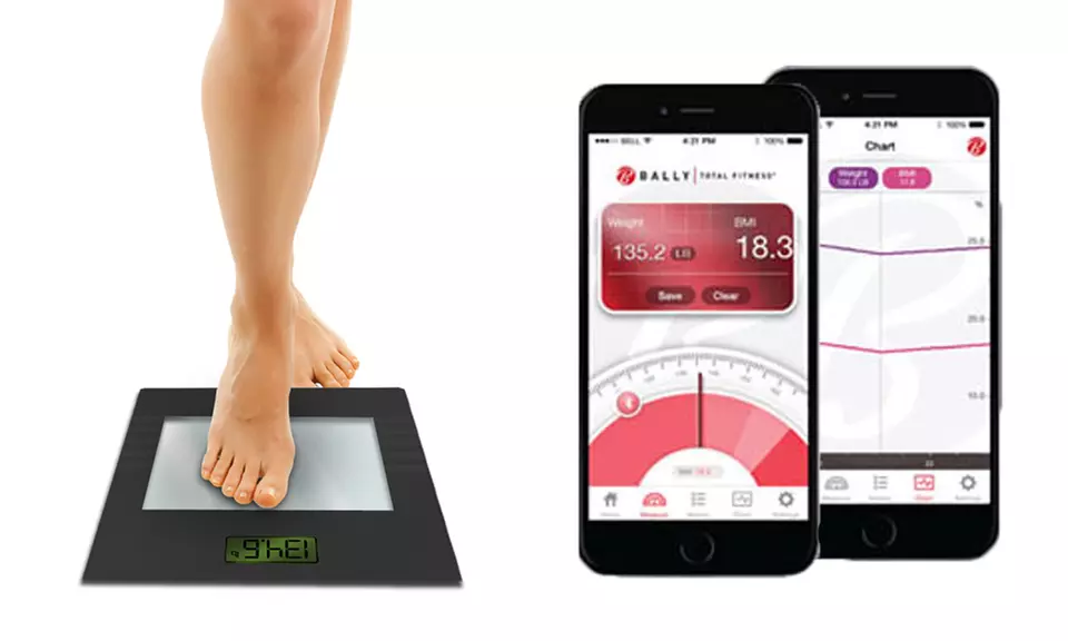 Bally Total Fitness Digital Body Mass Scale with Bluetooth - Primary Image