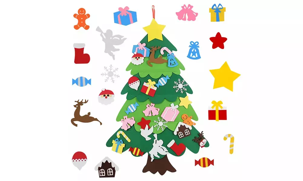 Sapin de Noël mural à faire soi-même