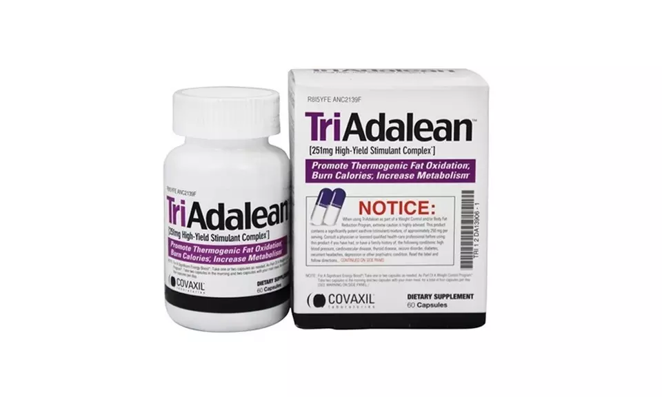 TriAdalean High-Yield Stimulant Complex (60 Capsules) - Primary Image