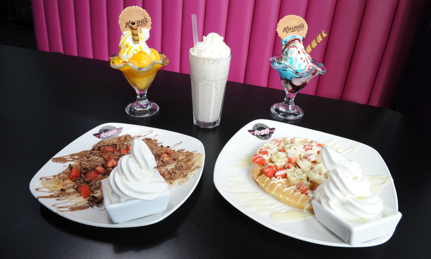 Image 2: Waffle or Cake with Drink