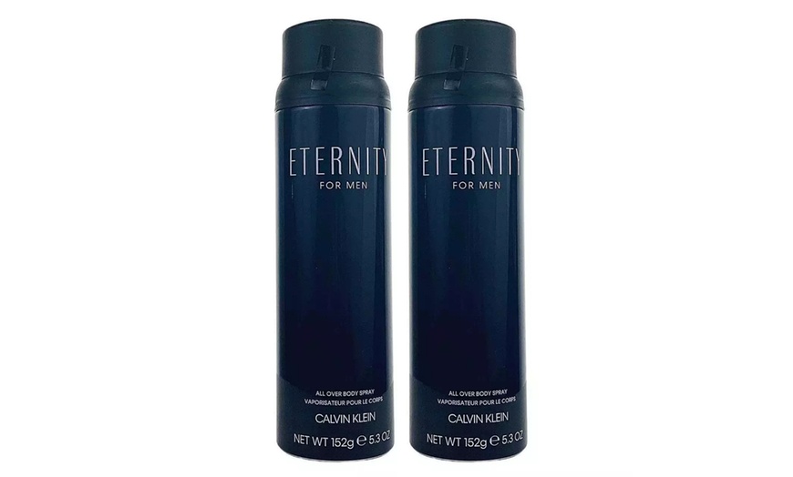 Image 1: Two Calvin Klein Eternity for Men Body Sprays or Hair and Body Washes