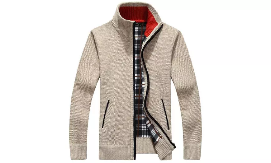 Image 6: Vest met Schotse ruit en een rits