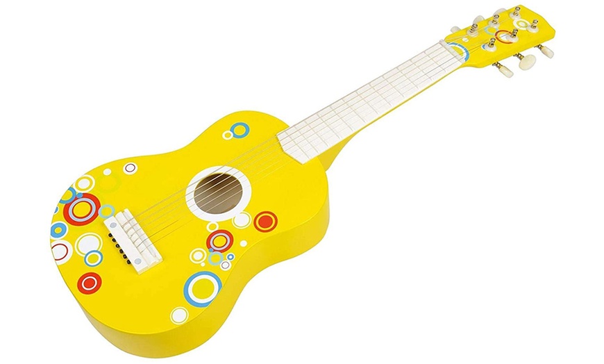 Image 2: Lelin Kids' Wooden Guitar