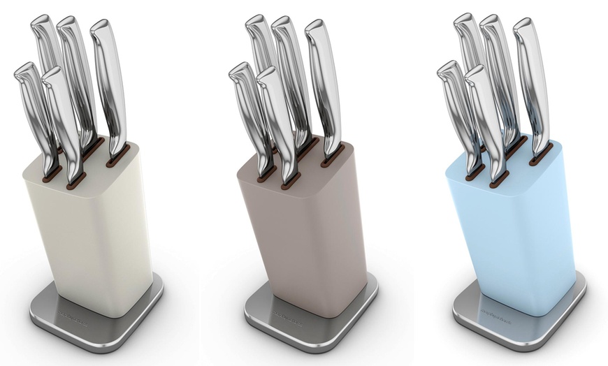 Image 1: Morphy Richards Knife Block