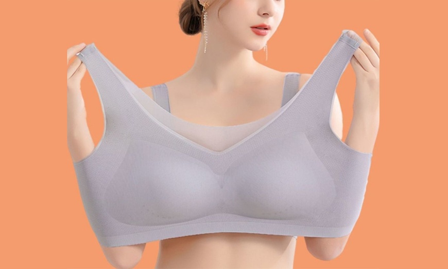 Image 3: Women's Seamless Breathable Push Up Bras