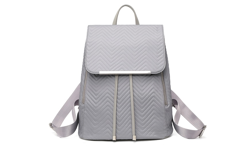 Image 45: MISS LULU Women's Fashion Lightweight Elegant Daily Backpack