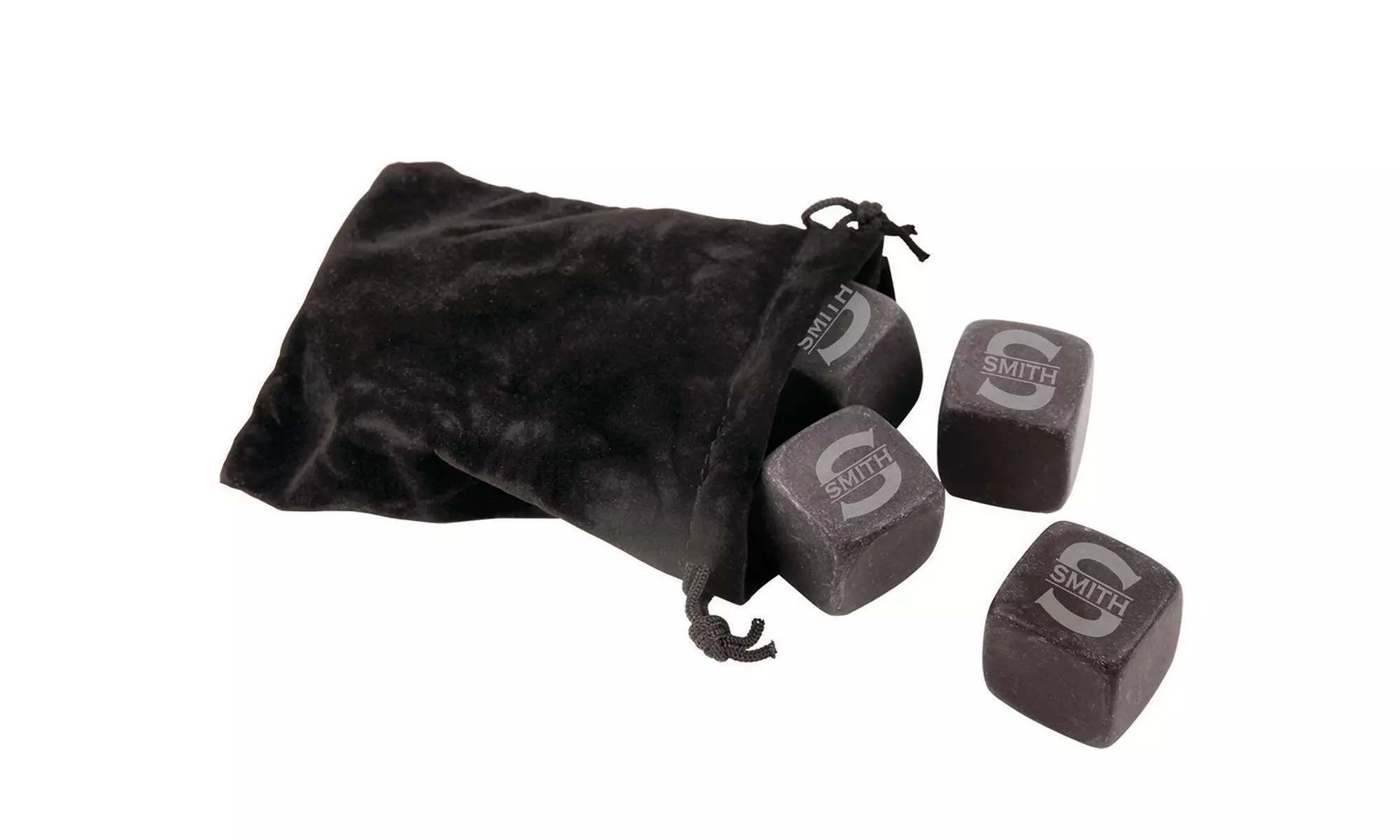 Set of Nine Personalized Whiskey Stones from Stamp Out (32% Off) - Second Medium