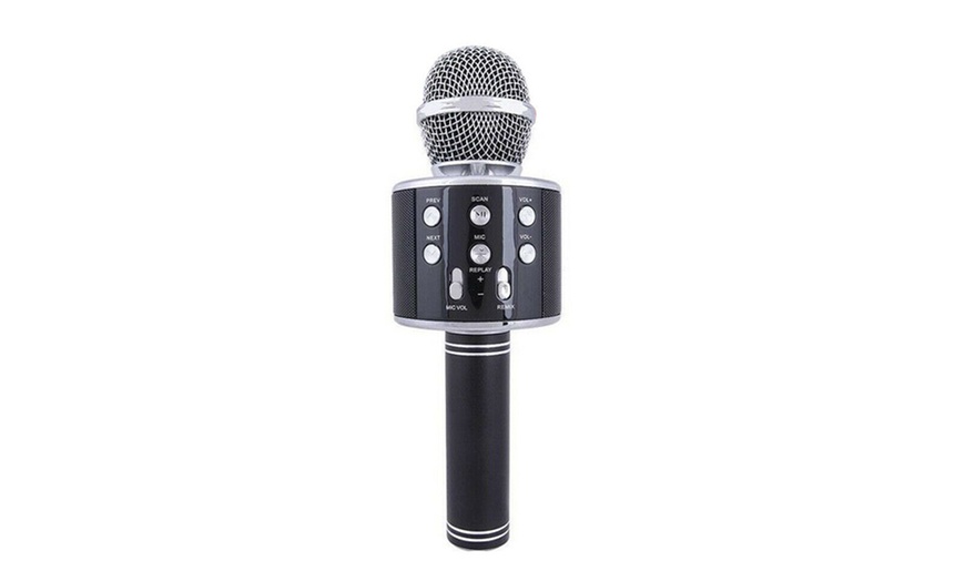 Image 2: Karaoke Microphone with Speaker
