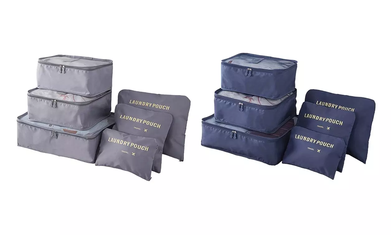 1x oder 2x 6-teiliges Koffer-Organizer-Set