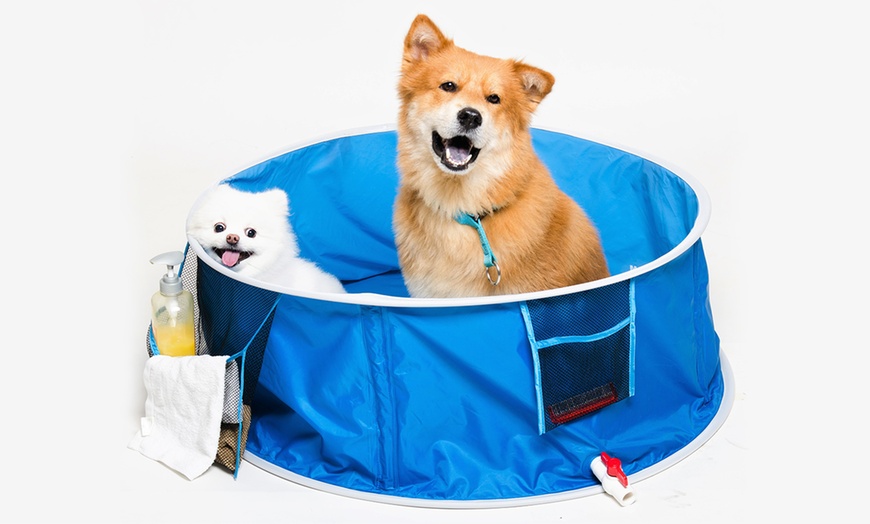 Image 8: Pop Up Pet Dog Bath and Pool 