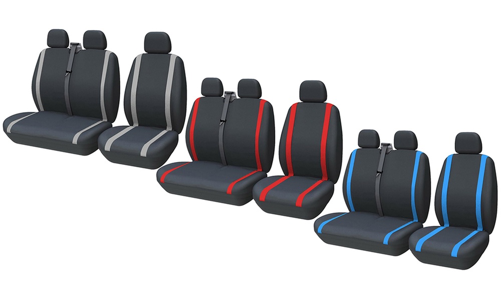 Coprisedili per furgone 3 posti anteriori universali