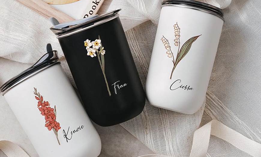 Image 3: Sin in Style with One or Two Custom Engraved Insulated Cups & Bottles!