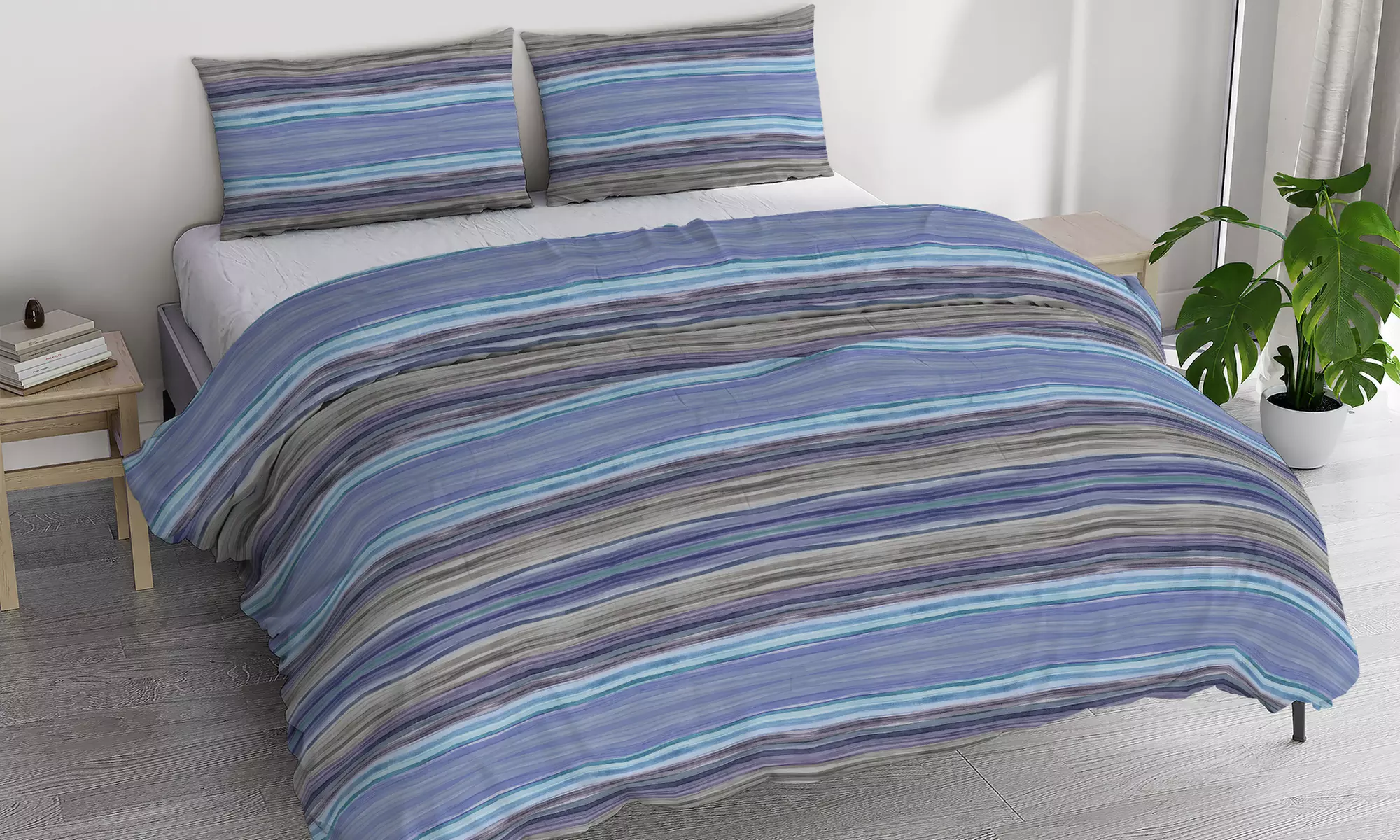 Parure copripiumino in cotone Made in Italy