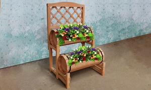 Two-Tier Double Barrel Planter