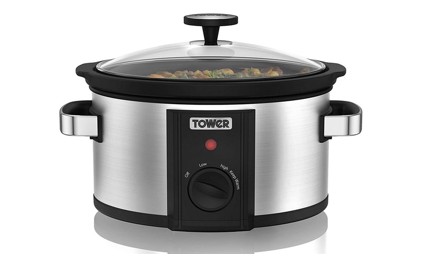 Image 1: Tower 3.5L Slow Cooker