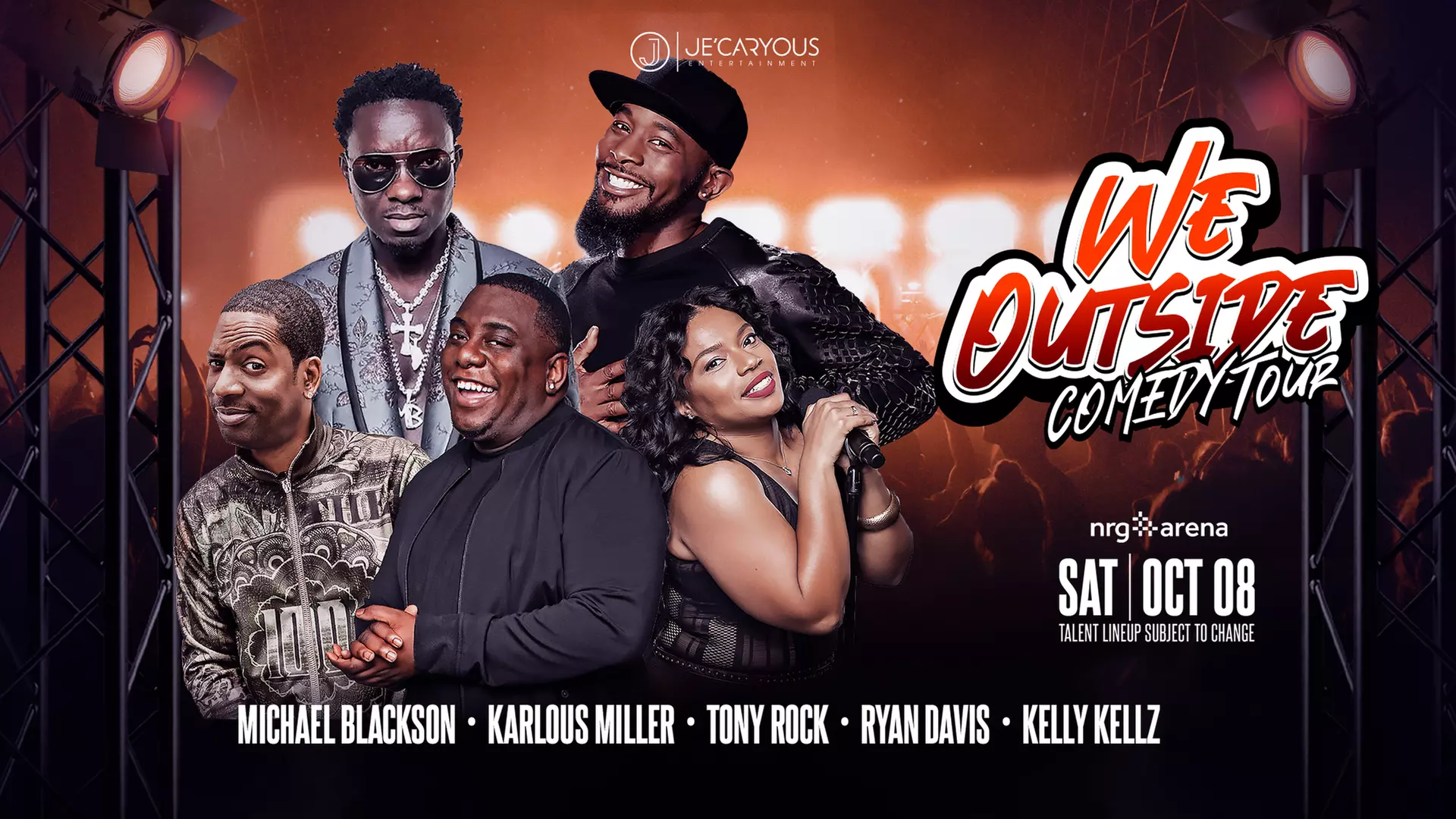 We Outside Comedy Tour Featuring Michael Blackson, Corey Holcomb and More on October 8 at 8 p.m. - Primary Image