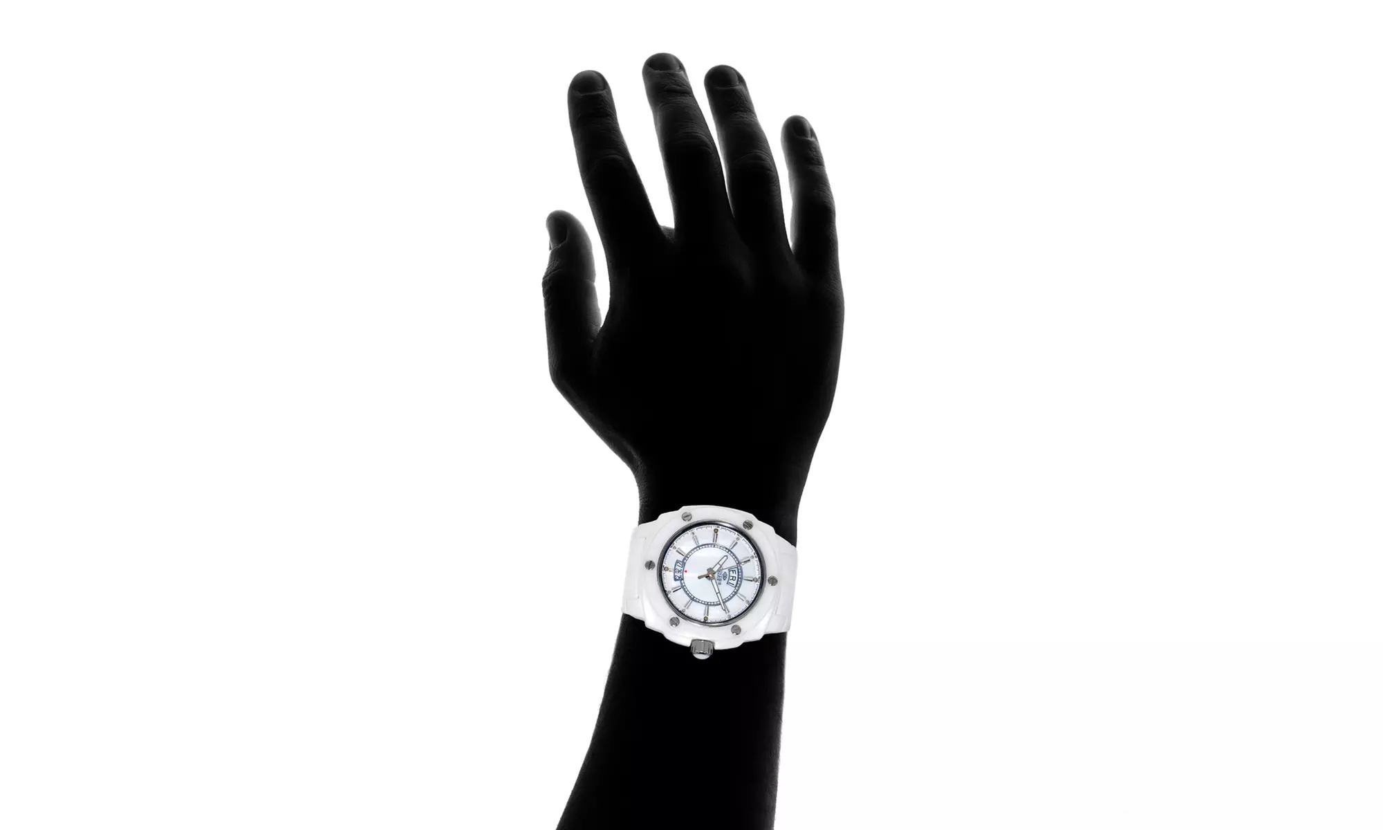 Oniss Men's Swiss Mother of Pearl Diamond Ceramic Watch - Second Medium