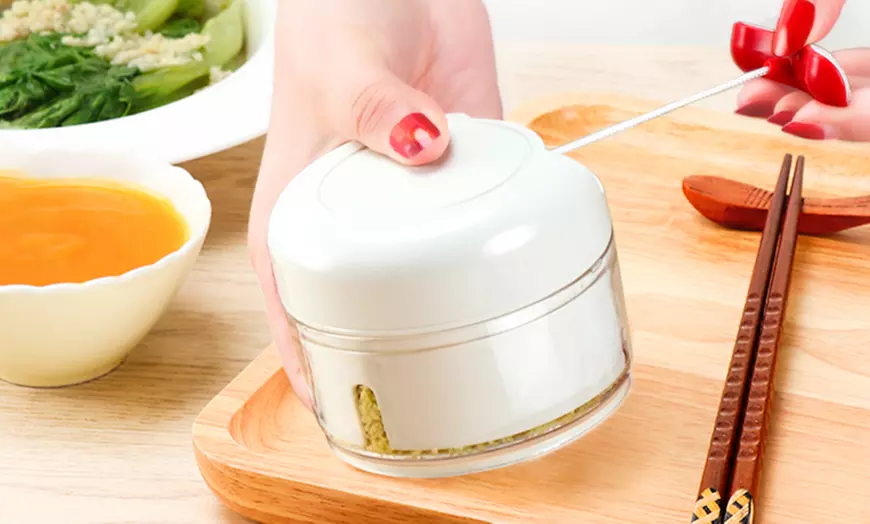 Image 3: Manual Garlic Vegetable Grinder
