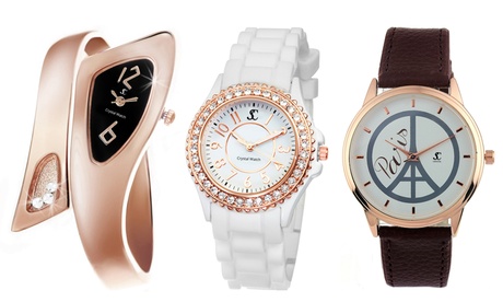 Montre Sc Crystal fabriquée avec des cristaux de Swarovski® pour femme