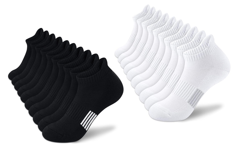 Image 1: 1 ou 5 paires de chaussettes de sport anti-ampoules